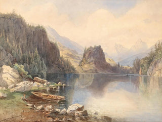 Mountain Lake Painting - Anton Altmann — artwork view