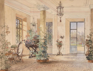 Reception hall in a small castle - Anton Altmann the Younger — artwork view
