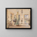 Reception hall in a small castle - Anton Altmann the Younger — framed artwork on a wall