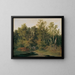 Landscape painting of the forest in Lower Austria - Anton Altmann the Younger — framed artwork on a wall