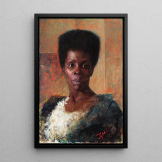 Zamorka - Anton Ažbe — framed artwork on a wall