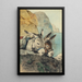 Couple d'ânes, salutations du lac de Garde - Anton Braith — framed artwork on a wall