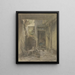 Interiors of the courtyard - Anton Burger — framed artwork on a wall