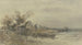 House of Fisherman by the Water's Edge - Anton Burger — artwork view