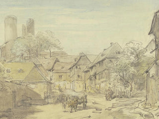 Oberreifenberg with Reifenberg Castle - Anton Burger — artwork view