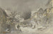 Winter View Painting of Falkenstein - Anton Burger — artwork view