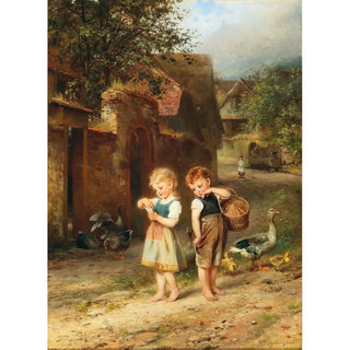 Feeding the Ducks - Anton Dieffenbach — artwork view