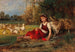 Gardeuse d'oies au repos - Anton Dieffenbach — artwork view