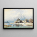 A ford under a cloudy sky - Anton Doll — framed artwork on a wall