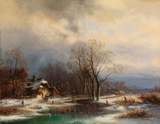 A vast winter landscape - Anton Doll — artwork view