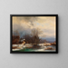 A vast winter landscape - Anton Doll — framed artwork on a wall