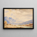 Mountain Lake with Boat Shed - Anton Doll — framed artwork on a wall