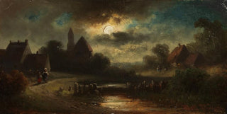View of Village at Dusk - Anton Doll — artwork view