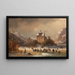 Ruine Kropfsberg et château Lichtwert - Anton Doll — framed artwork on a wall