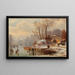 Scene near Uffing on Lake Staffelsee - Anton Doll — framed artwork on a wall