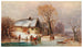 Winter River Landscape with Figures - Anton Doll — artwork view