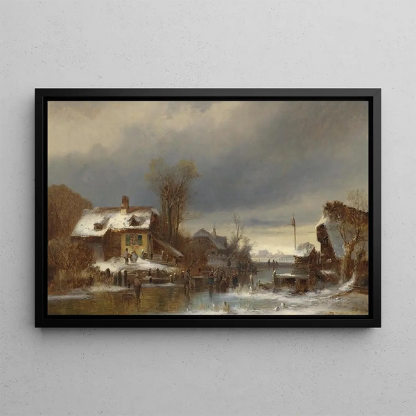 Winter Pleasures - Anton Doll — framed artwork on a wall