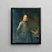 Self-portrait - Anton Ebert — framed artwork on a wall