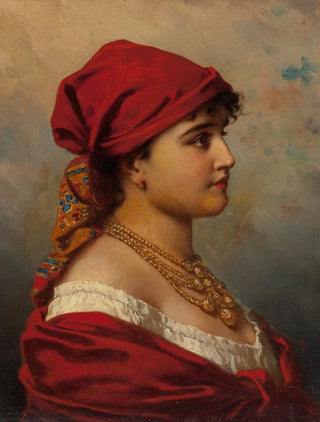 Woman in Red - Anton Ebert — artwork view