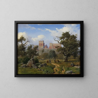 Hammershus - Anton Eduard Kieldrup — framed artwork on a wall
