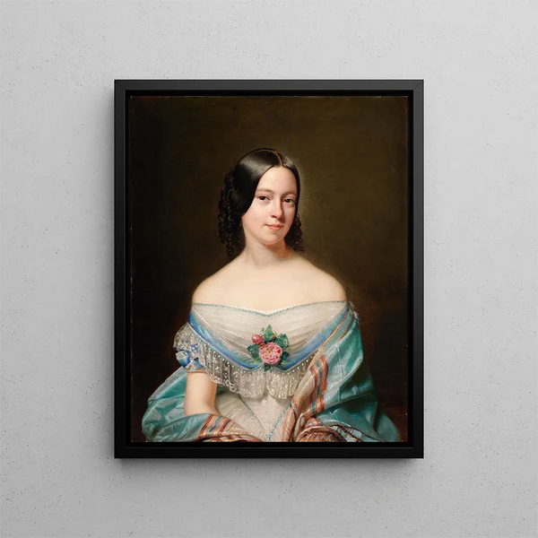 Portrait of Anna von Minarelli Fitzgerald - Anton Einsle — framed artwork on a wall