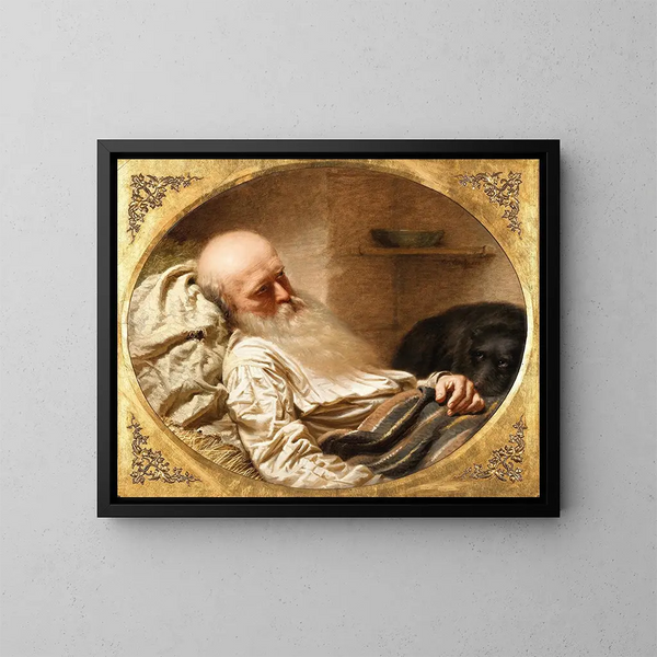 The Last Friend - Anton Einsle — framed artwork on a wall