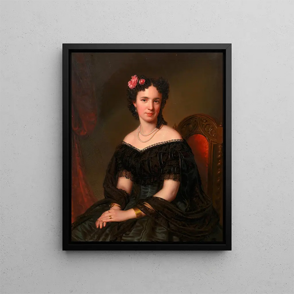 Theresia Stricker née Grohe - Anton Einsle — framed artwork on a wall