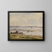 Danish coast of the Baltic Sea at Roskilde Fjord, Seeland - Anton Erik Christian Thorenfeld — framed artwork on a wall