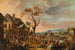 Scene of village fair with peasants dancing - Anton Goubau — artwork view