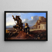 Landscape with Figures - Anton Goubau — framed artwork on a wall