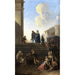 Peasants in front of the church steps - Anton Goubau — artwork view