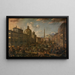 Piazza Navona in Rome - Anton Goubau — framed artwork on a wall