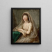 Portrait of Duchess Dorothée of Courland - Anton Graff — framed artwork on a wall