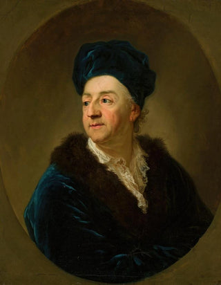 Portrait painting of Johann N. Schaffgotsch in a dressing gown - Anton Graff — artwork view