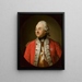 Portrait of Johann N. Schaffgotsch in military uniform - Anton Graff — framed artwork on a wall