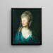Portrait of Johanna Henriette Louise Countess of Bestucheff Rumin née von Carlowitz 1717-1787 - Anton Graff — framed artwork on a wall