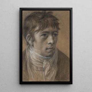 Portrait of the artist's son, Carl Anton Graff - Anton Graff — framed artwork on a wall