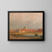 Children playing in the gardens of the Belvedere with Salésien in the background - Anton Hans Karlinsky — framed artwork on a wall
