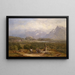 View of Salzburg - Anton Hansch — framed artwork on a wall