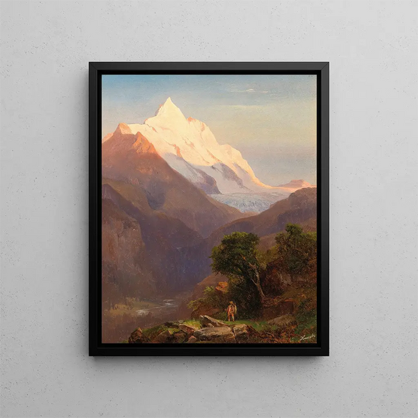 Le Grossglockner - Anton Hansch — framed artwork on a wall