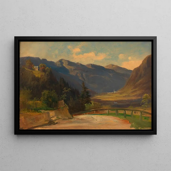 Vallée de Gastein - Anton Hansch — framed artwork on a wall