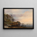 Autumn Atmosphere at the Lake - Anton Hansch — framed artwork on a wall