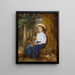 Repos dans la forêt - Anton Heinrich Dieffenbach — framed artwork on a wall