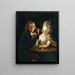 Candlelit Engagement Painting - Anton Hickel — framed artwork on a wall