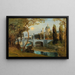 View of the Vienne River and Saint-Charles Church - Anton Hlaváček — framed artwork on a wall