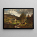Scene of Prein near Reichenau - Anton Hlaváček — framed artwork on a wall