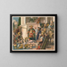 Military Northern Painting negotiating with Romans for bowls and gold and silver coins - Anton Hoffmann — framed artwork on a wall