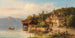 Lavandières sur le rivage du lac - Anton Hugo Ullik — artwork view