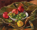 Still Life with Apples and Grapes - Anton Hula — artwork view