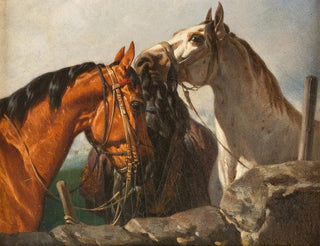 Three Horses - Anton Josef Strassgschwandtner — artwork view